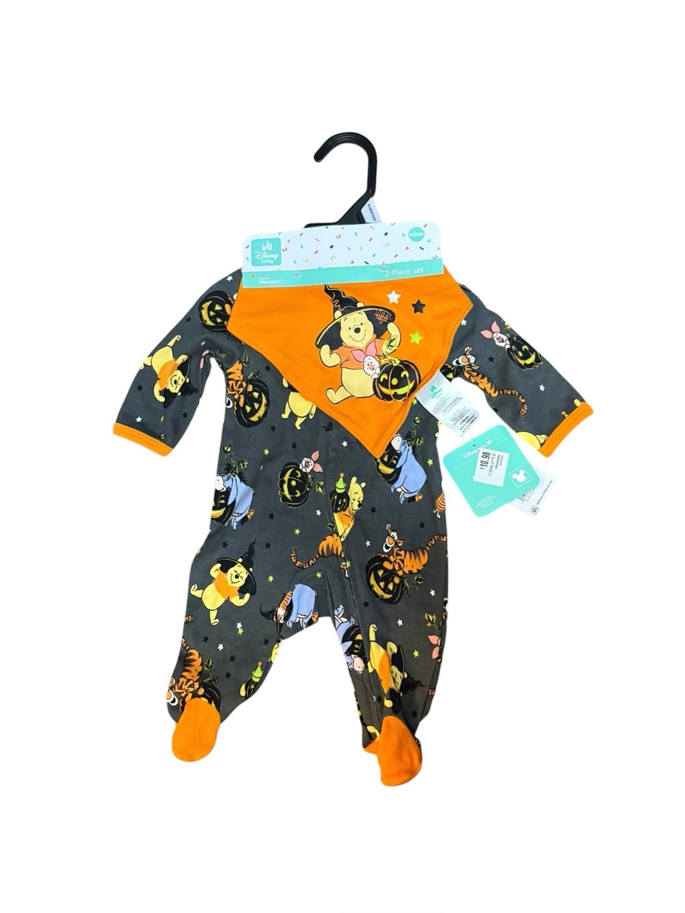 Disney Baby Halloween Pooh 2 Piece Set Size Newborn NWT